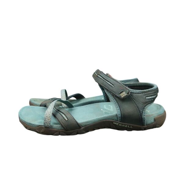 Merrell Shoes Womens 6 Sandals Sport Casual Leather Adjustable Strap Comfort - Picture 4 of 11